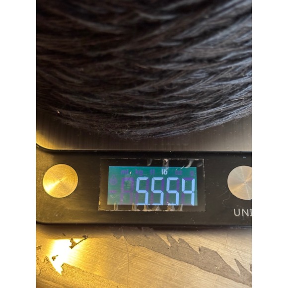 Hand Dyed Wool Yarn Cone 2554g Variegated Grey White Brown for Knitting Crochet - Picture 3 of 3